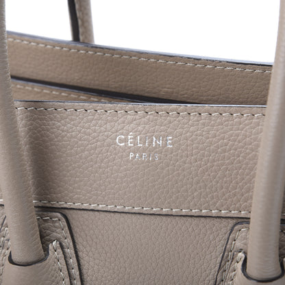 Celine Drummed Calfskin Micro Luggage Dune 9 of 9