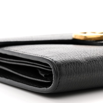 Gucci Calfskin GG Marmont Chain Wallet Black 9 of 13