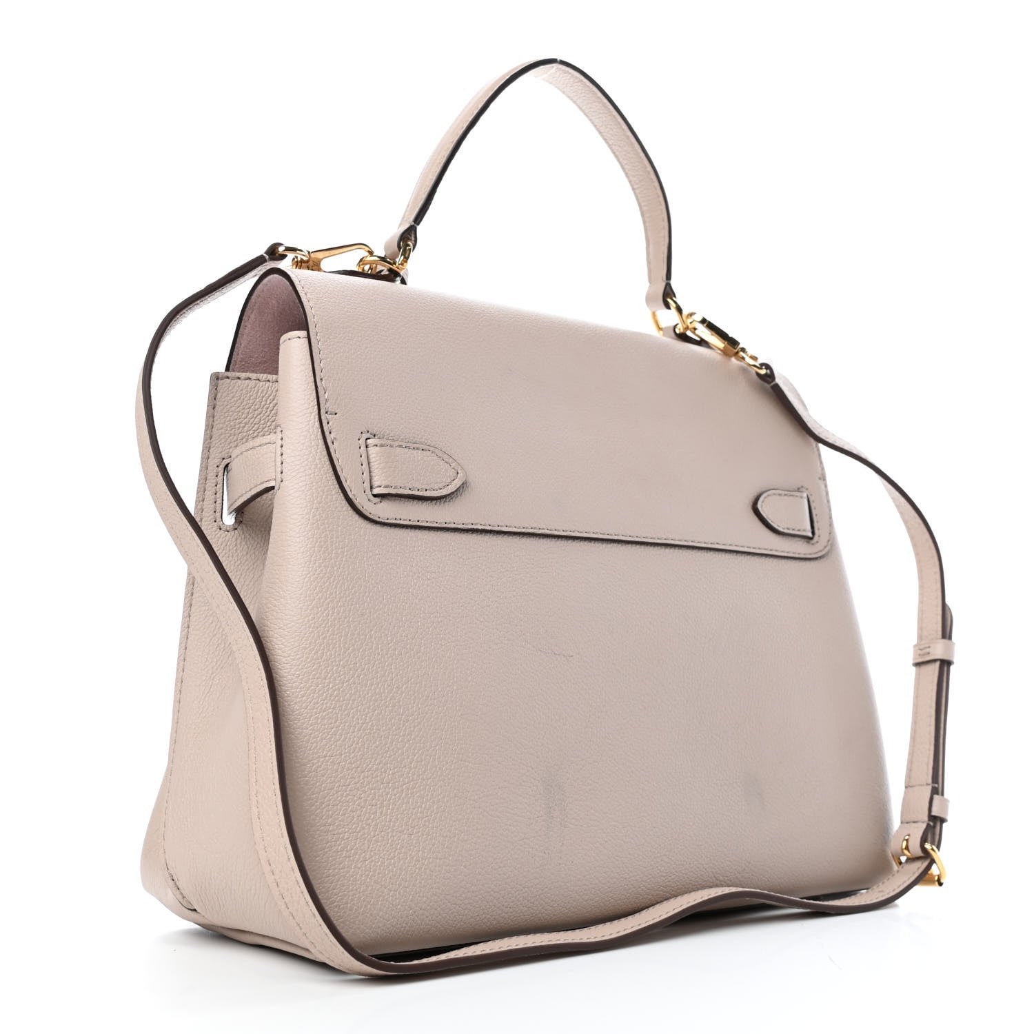 Louis Vuitton Soft Calfskin Lockme Ever MM Greige 2 of 5