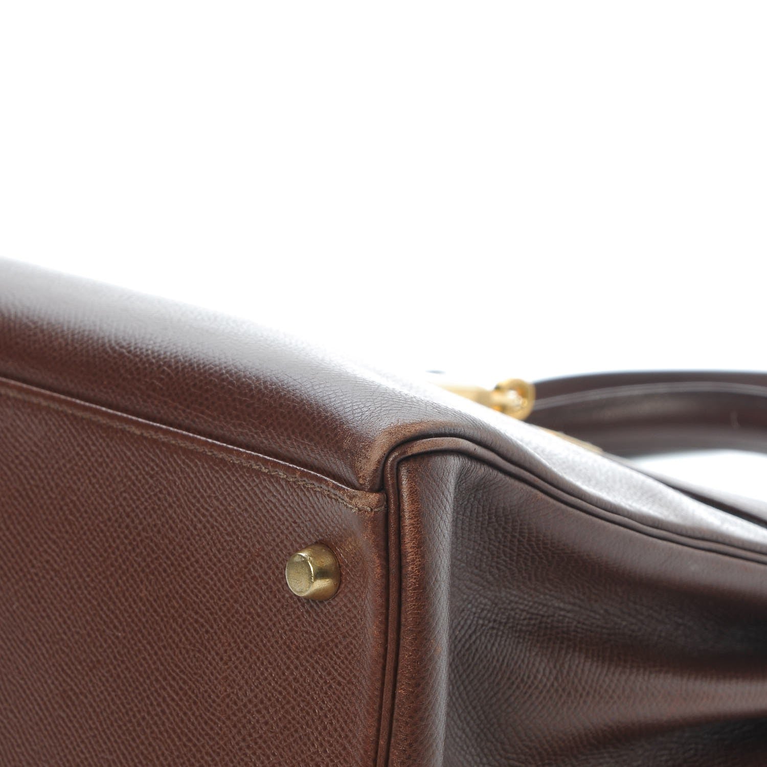 Hermes Courchevel Kelly Retourne 32 Chocolate 43 of 44