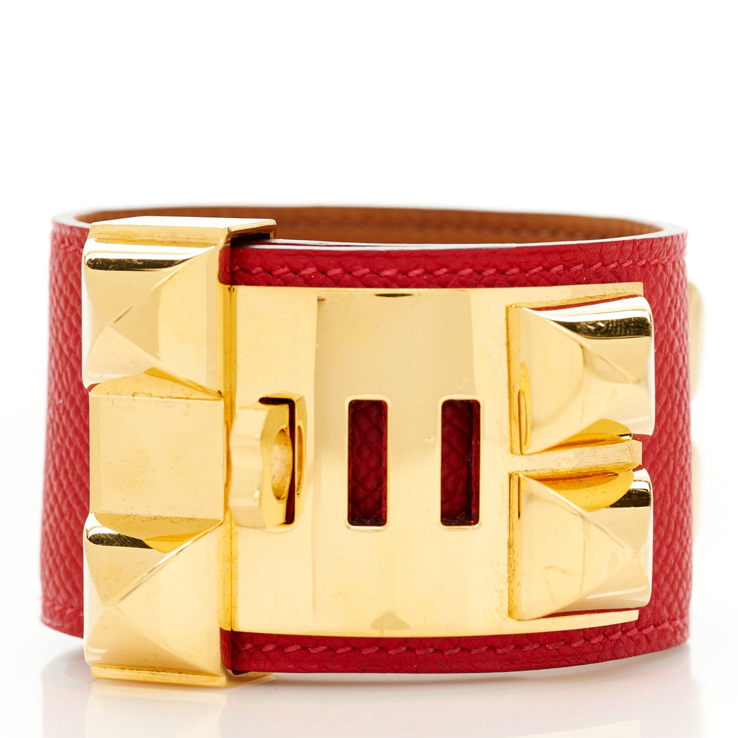 Epsom Collier de Chien CDC Bracelet S Rouge Vif