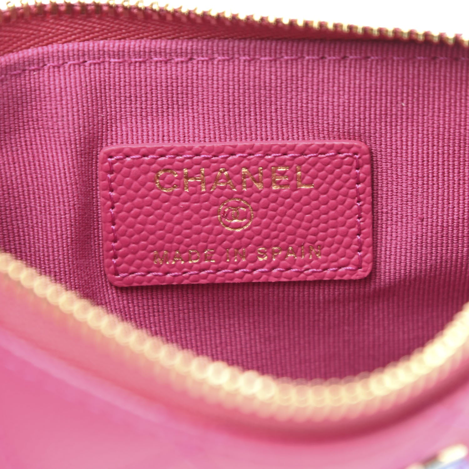 Chanel Caviar Quilted Small Cosmetic Case Fuchsia 6 of 8