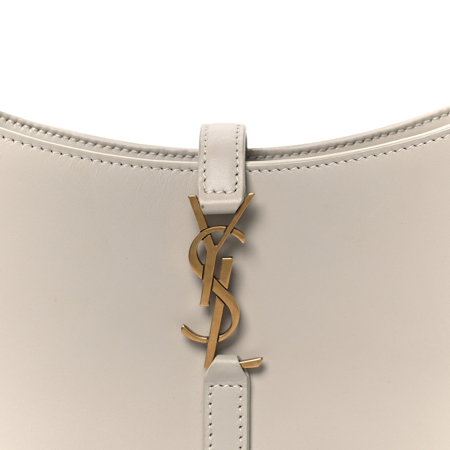 Saint Laurent Smooth Calfskin Le 5 A 7 Mini Hobo Crema Soft 7 of 9