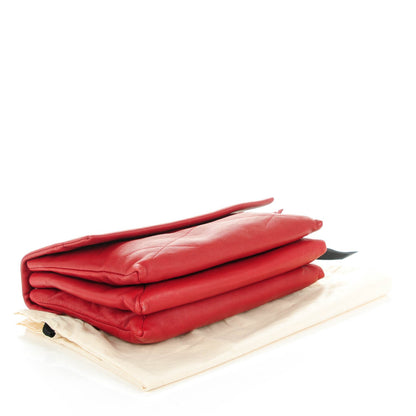 Lanvin Lambskin Quilted Medium Sugar Flap Shoulder Bag Red 4 of 8