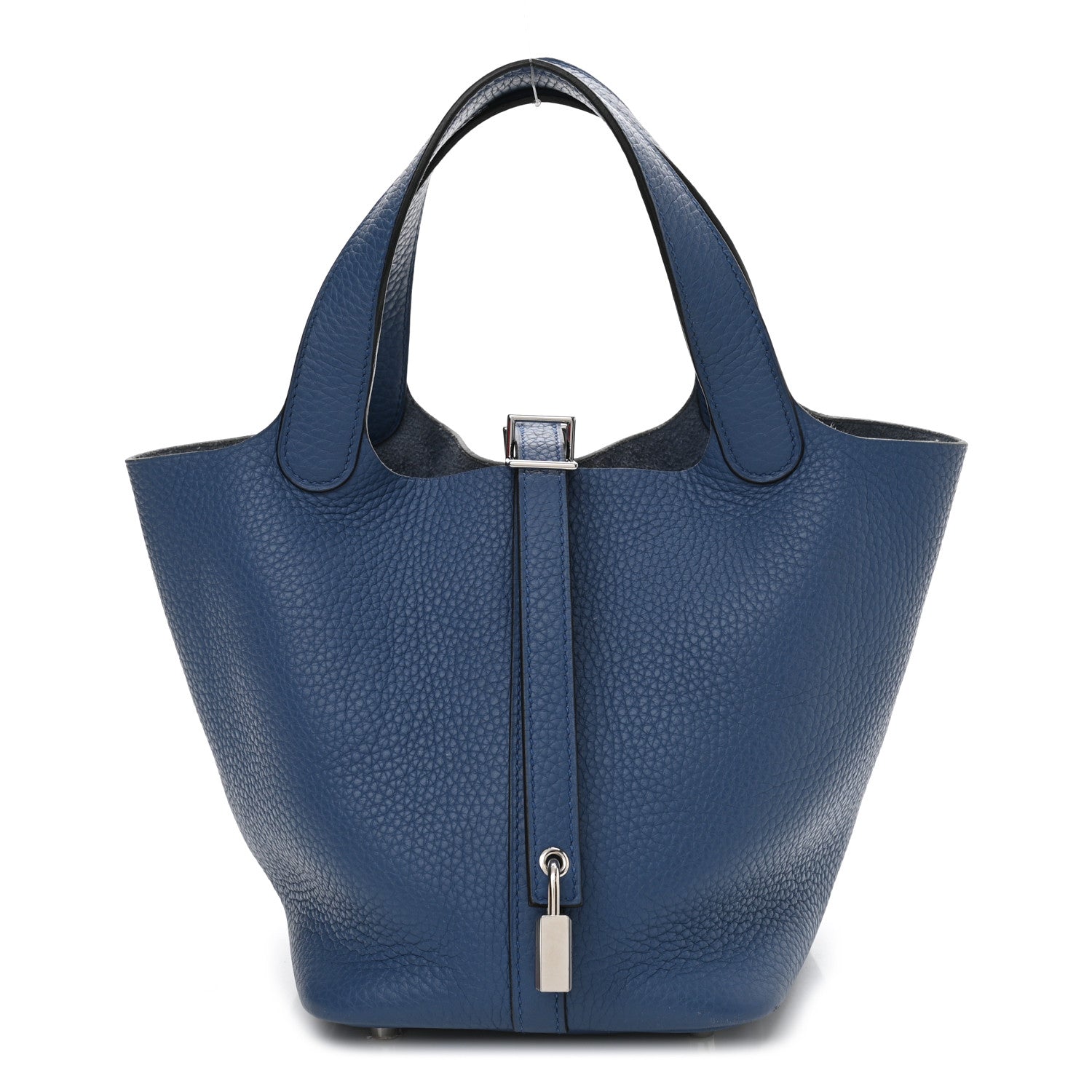 Hermes Taurillon Clemence Picotin Lock 18 PM Bleu Agate 1 of 9