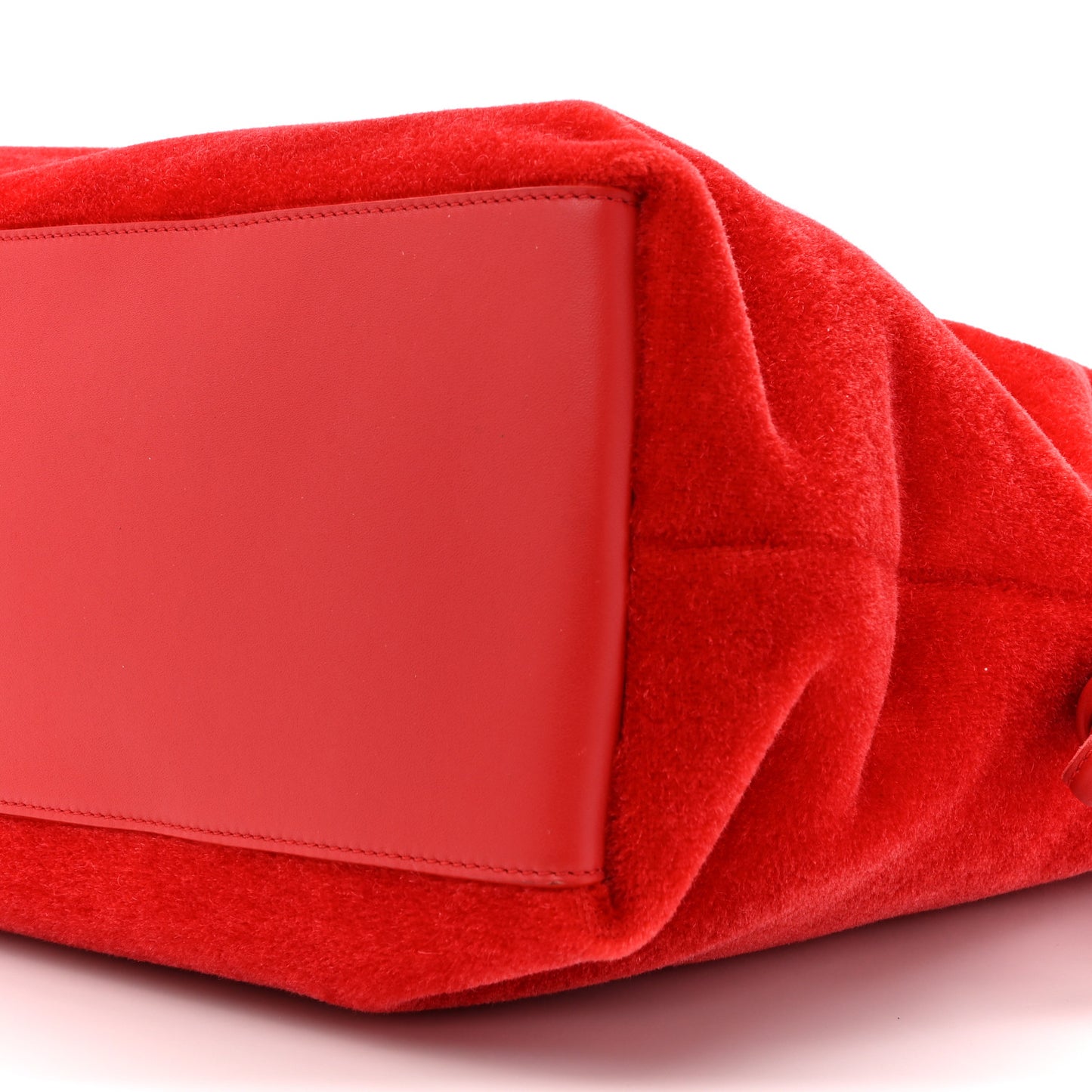 Mohair Flamenco XL Knot Clutch Scarlet Red