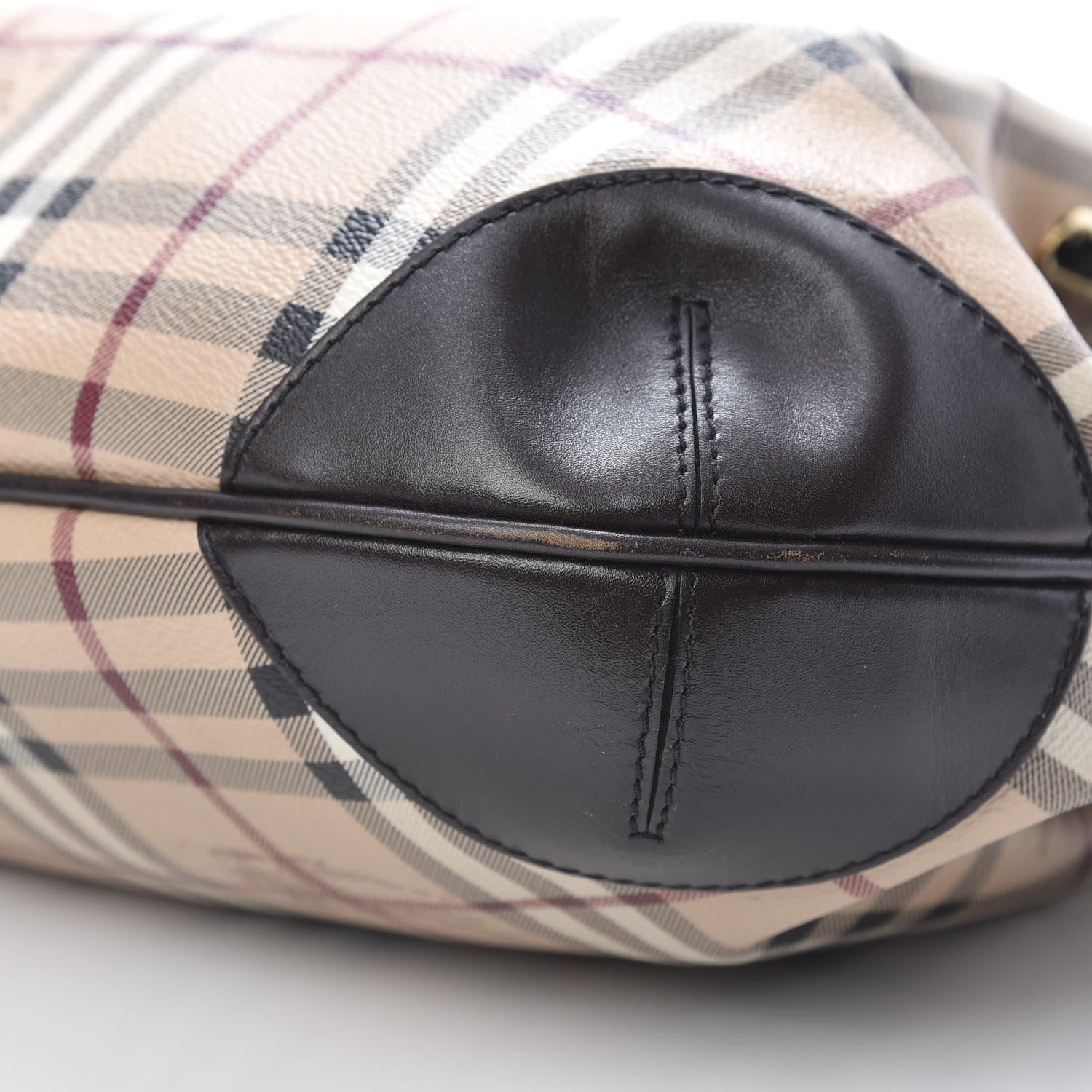 Burberry Haymarket Check Medium Willenmore Hobo Chocolate 10 of 14