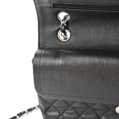 Chanel Caviar Quilted Medium Double Flap Black 16 of 17