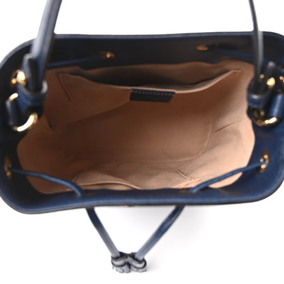 Gucci Soft Textured Calfskin Web Small Ophidia Bucket Bag Blue Agata 5 of 10