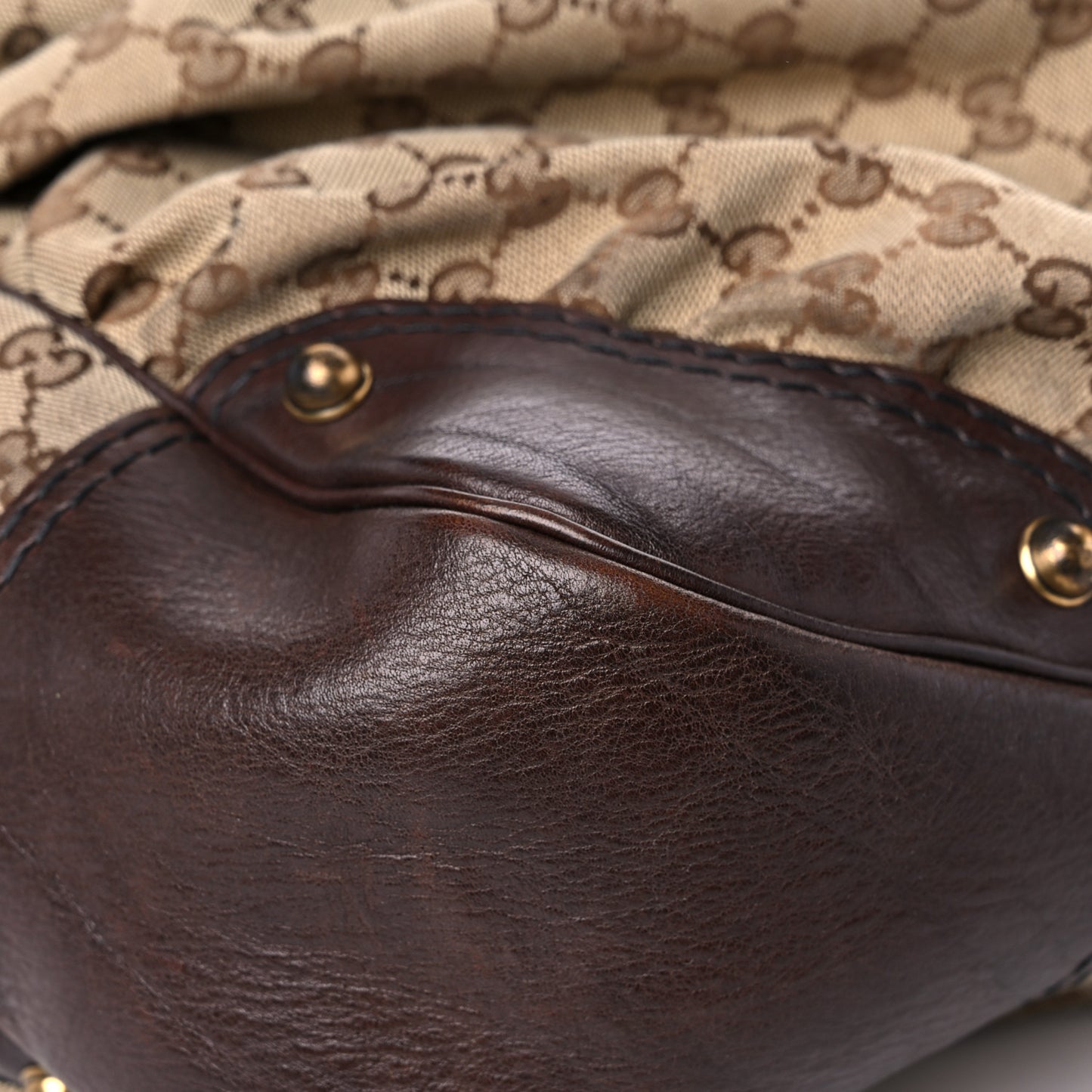 Monogram Large Jockey Hobo Dark Brown