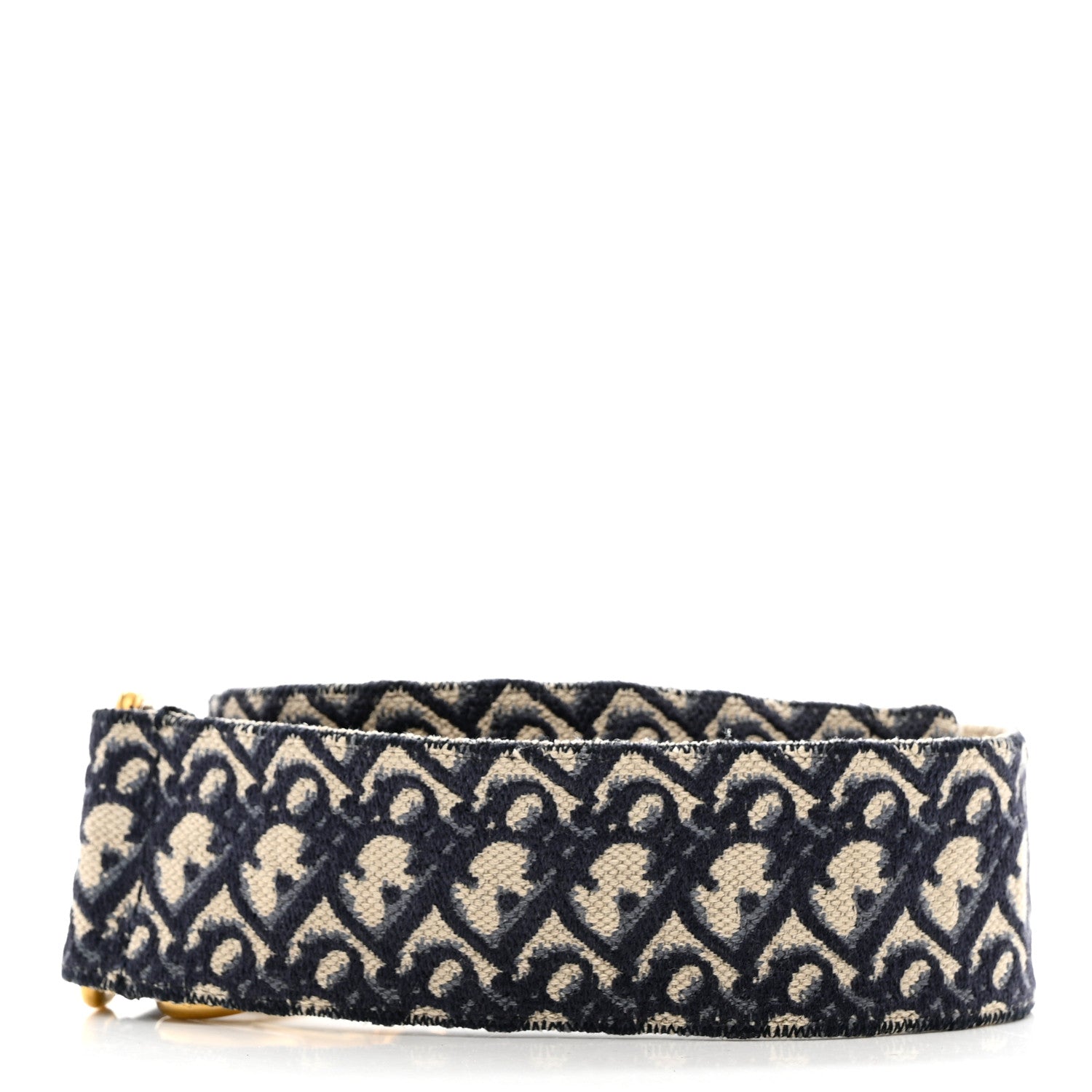 Christian Dior Oblique Shoulder Strap Blue 2 of 6