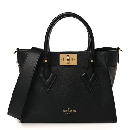 Louis Vuitton Calfskin Monogram On My Side PM Black 1 of 8