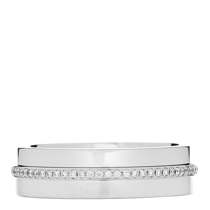 Tiffany 18K White Gold Diamond T Two Ring 54 7 3 of 5