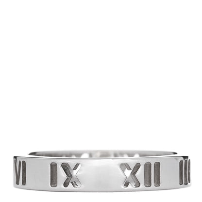Tiffany Sterling Silver Narrow Atlas Pierced Ring 50 5.5 1 of 5