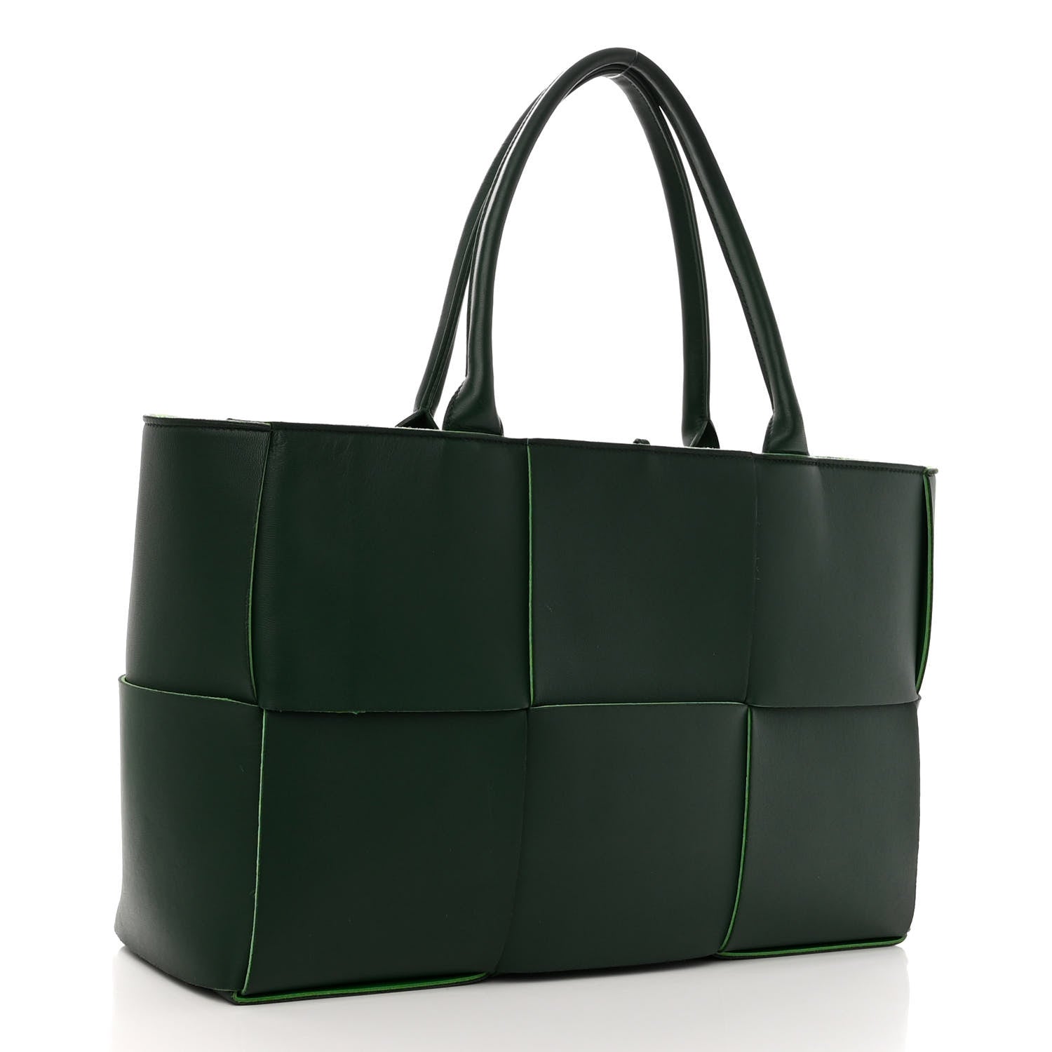 Bottega Veneta Calfskin Maxi Intrecciato Medium Arco Tote Raintree 4 of 11