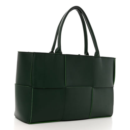 Bottega Veneta Calfskin Maxi Intrecciato Medium Arco Tote Raintree 4 of 11