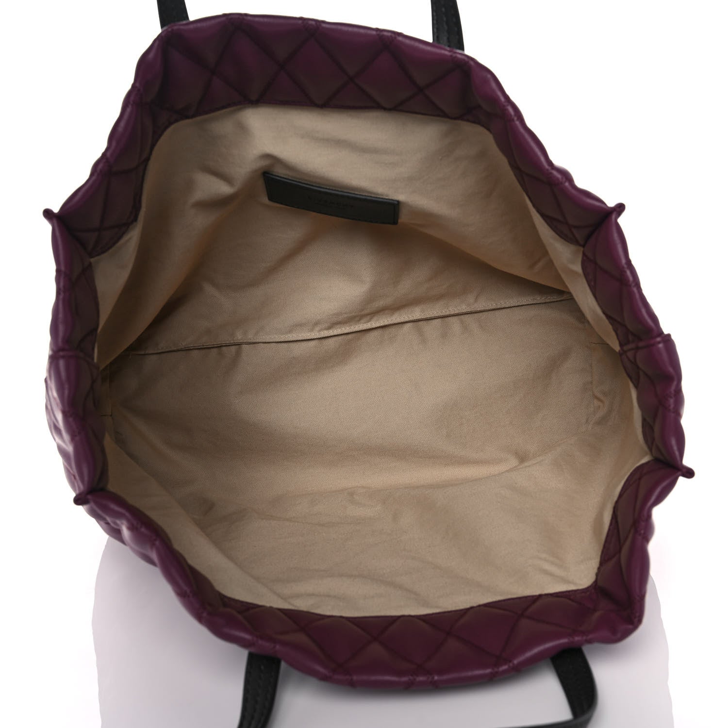 Givenchy Rubber Effect Canvas Quilted Duo Shopper Tote Aubergine 5 of 13