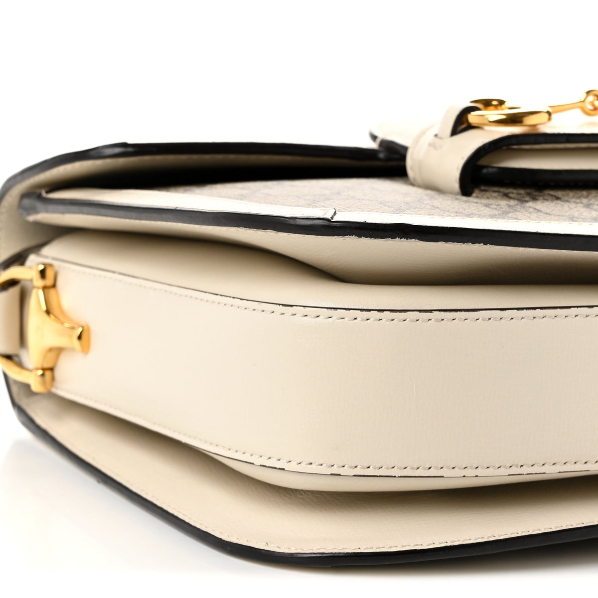 Gucci GG Supreme Monogram Horsebit 1955 Shoulder Bag Beige Mystic White 16 of 19