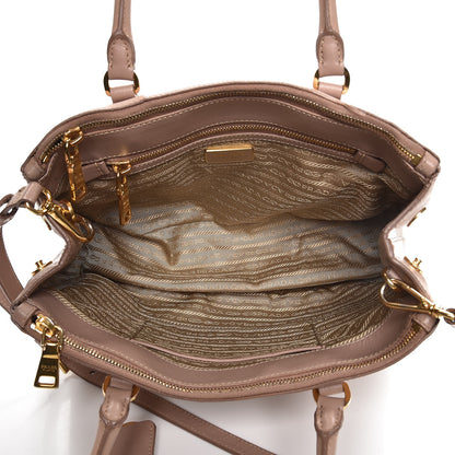 Prada Saffiano Small Galleria Double Zip Tote Cammeo 6 of 14