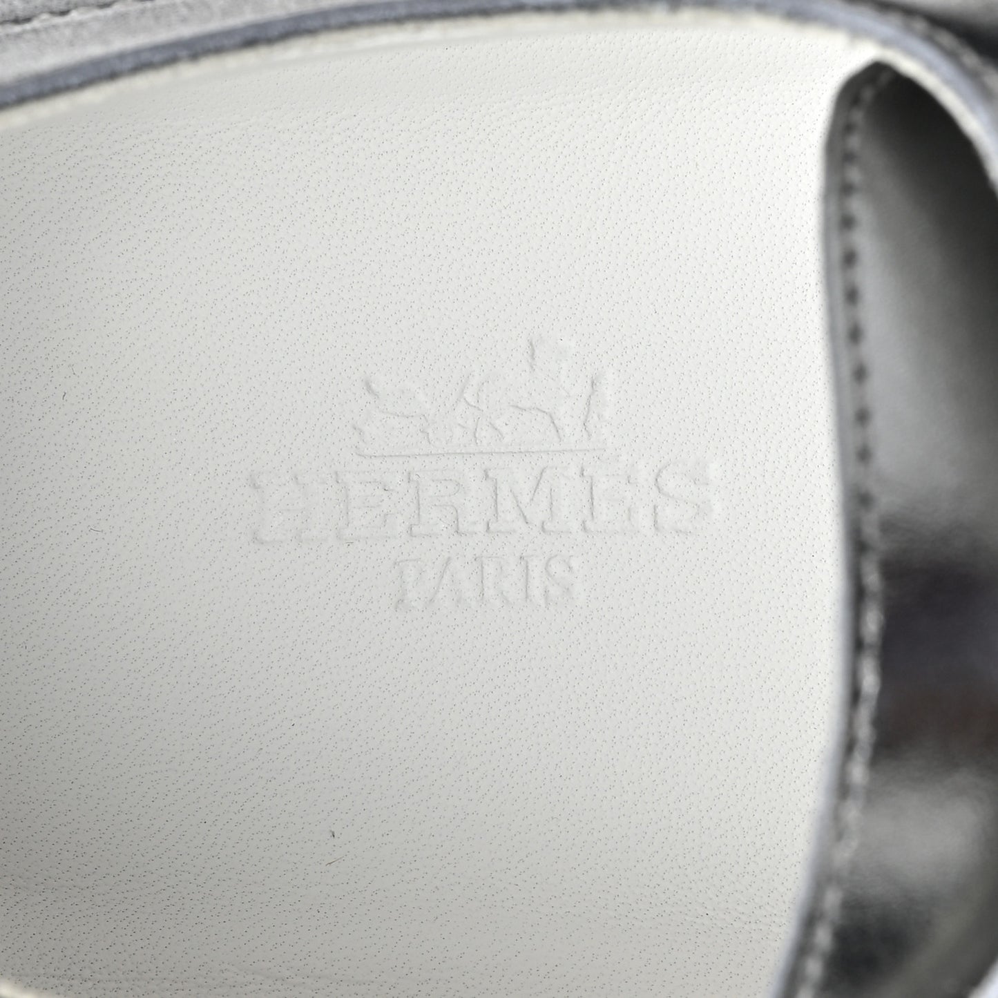 Metallic Calfskin Cross Sneakers 39 Silver