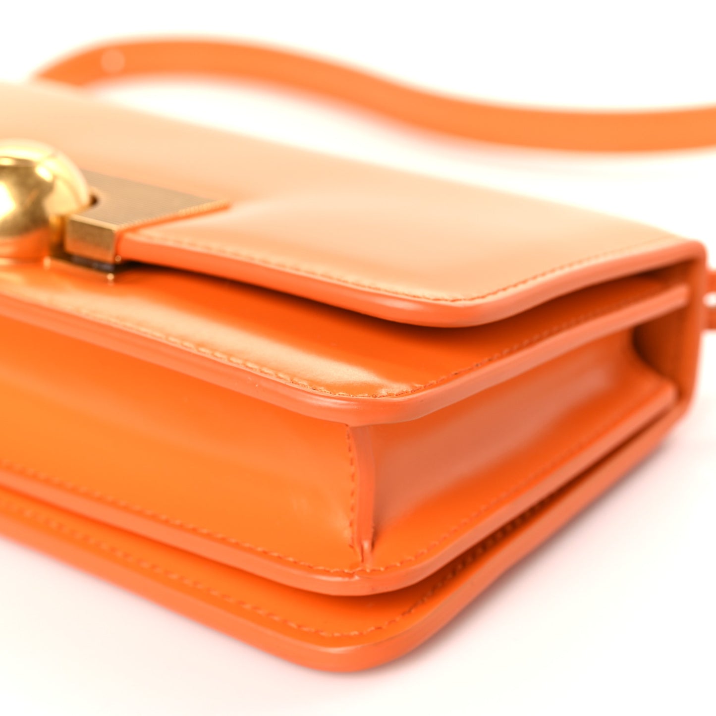 Spazzolato Calfskin Classic BV Classic Bag Orange