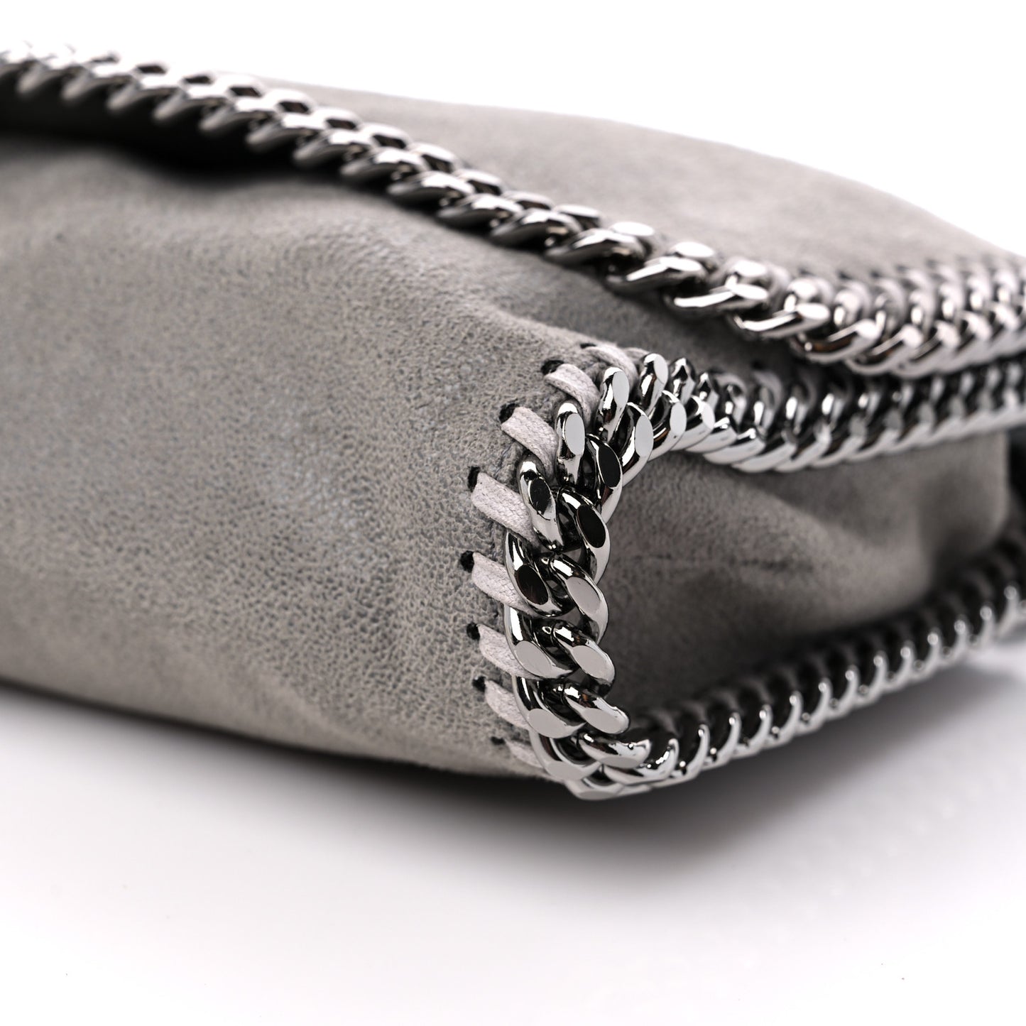 Shaggy Deer Falabella Crossbody Clutch Light Grey