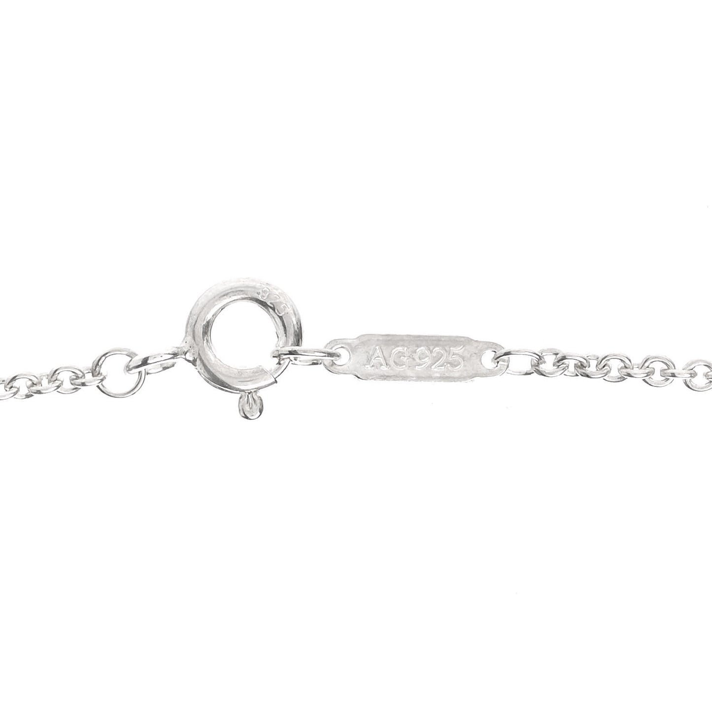 Sterling Silver Tag Chain Necklace