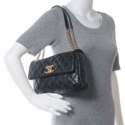 Chanel Calfskin Quilted Retro Chain Flap Black 2 of 8