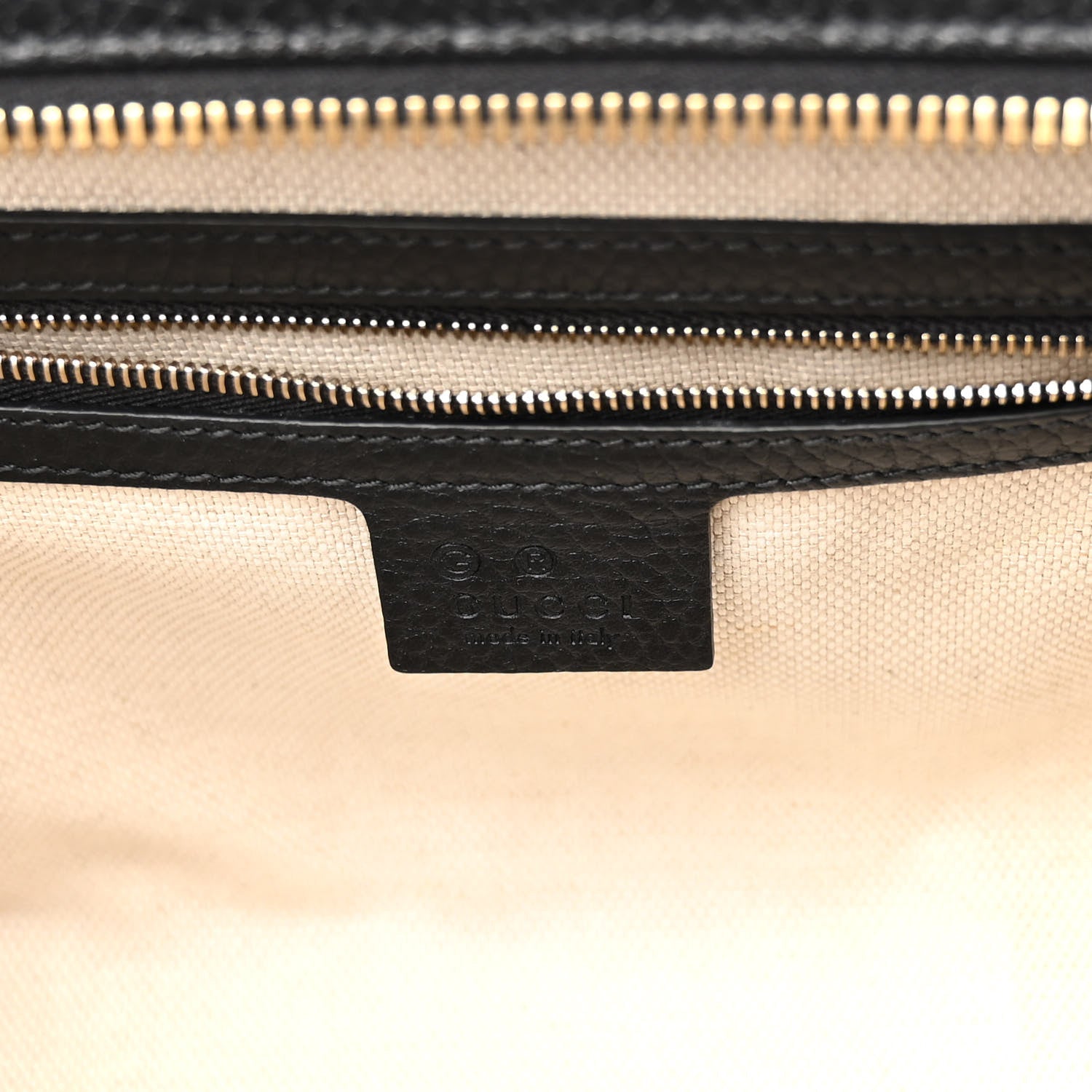 Gucci Dollar Calfskin Medium Soho Top Handle Satchel Black 6 of 10