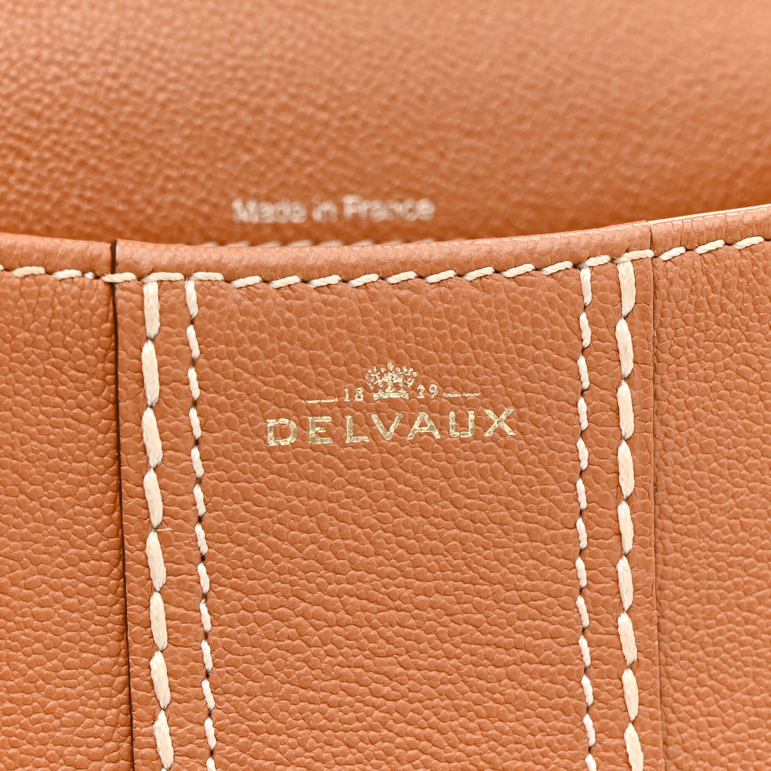 Delvaux Grained Rodeo Calfskin Surpique Mini Brillant Satchel Vegetal Ivory 7 of 11