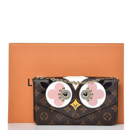 Louis Vuitton Monogram Lovely Birds Pochette Felicie Chain Wallet 13 of 13