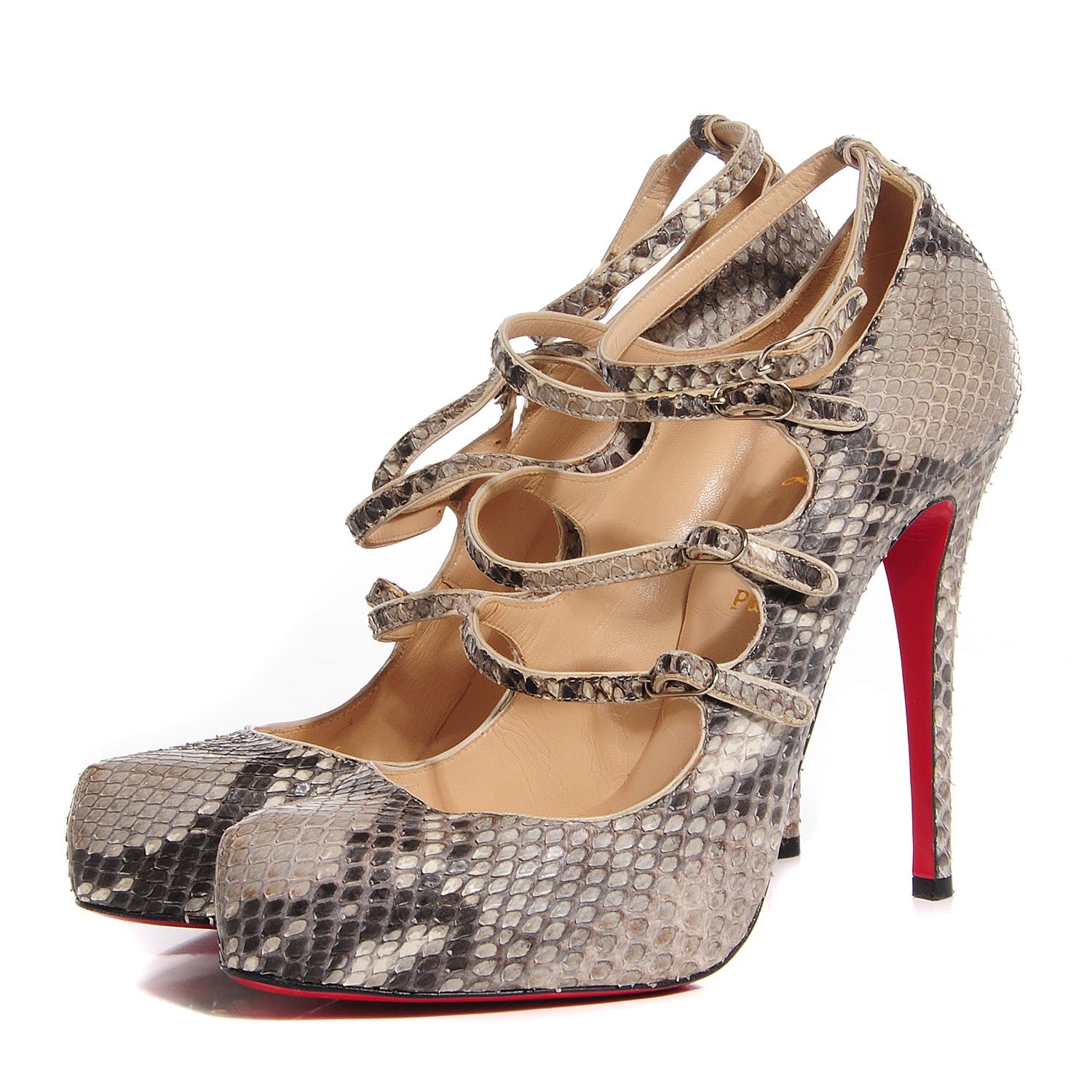 Christian Louboutin Python Dillian 120 Pumps 41 Opaco 3 of 7
