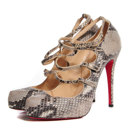 Christian Louboutin Python Dillian 120 Pumps 41 Opaco 3 of 7