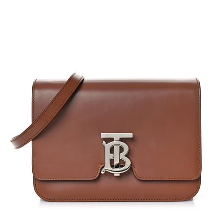 Burberry Calfskin Small TB Bag Malt Brown 1 of 7