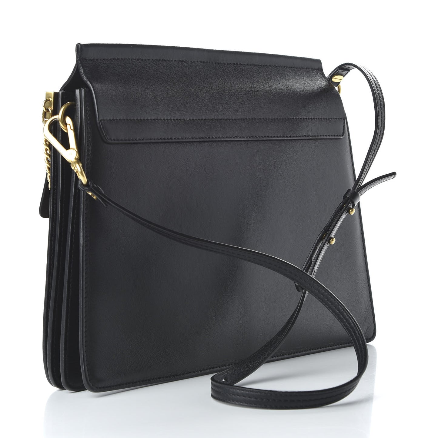 Suede Wonder Woman Patchwork Medium Faye Shoulder Bag Black