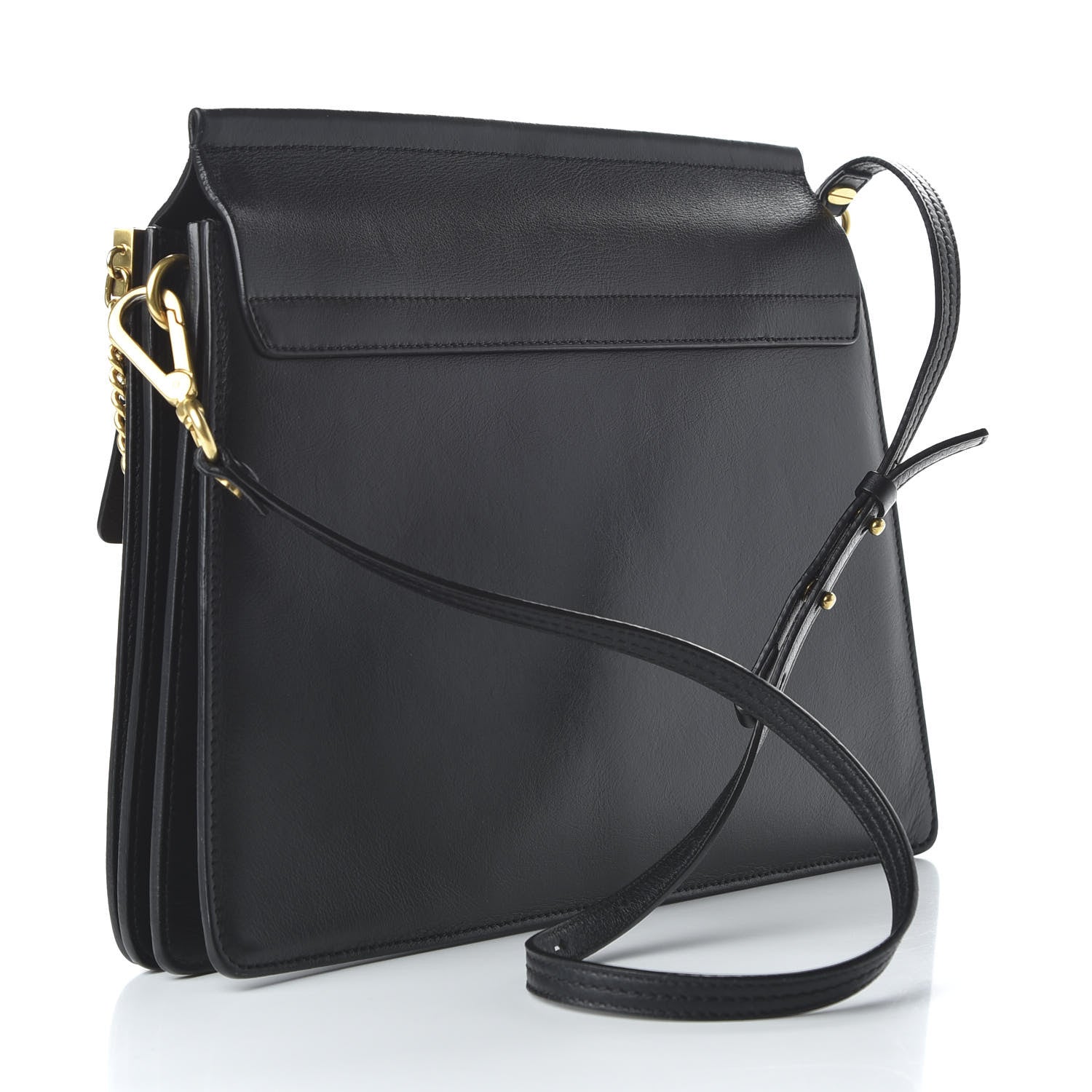 Chloe Suede Wonder Woman Patchwork Medium Faye Shoulder Bag Black 3 of 9