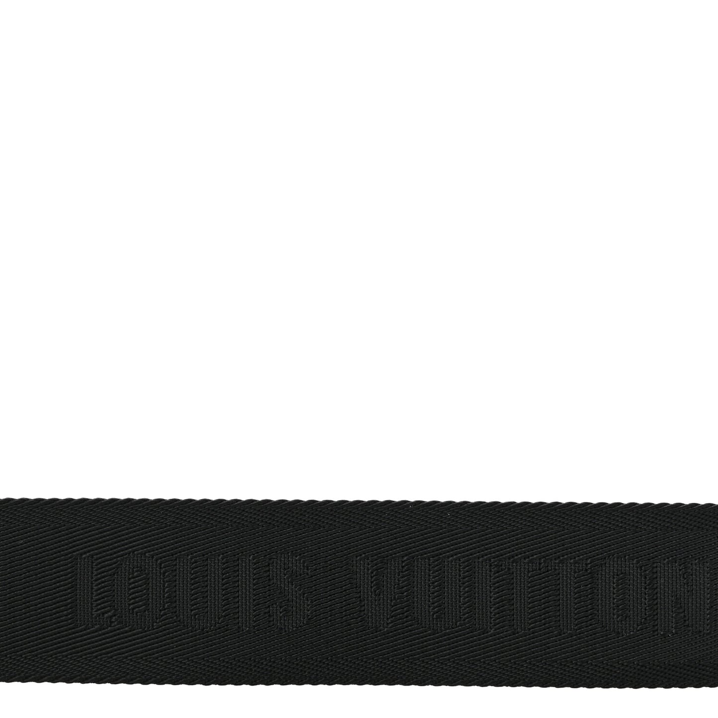 Jacquard Canvas Keepall Bandouliere Adjustable Shoulder Strap Black Black