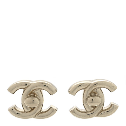 Chanel Metal CC Turnlock Earrings Gold 1 of 5