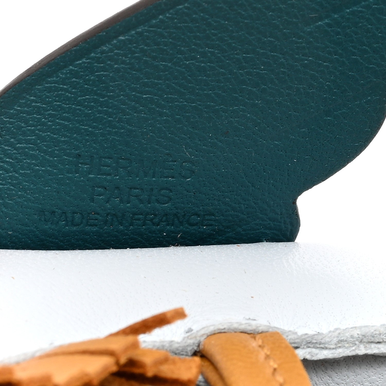 Hermes Milo Lambskin Grigri Rodeo Pegase Horse Bag Charm PM Bleu Brume Sesame Vert Bosphore 3 of 5
