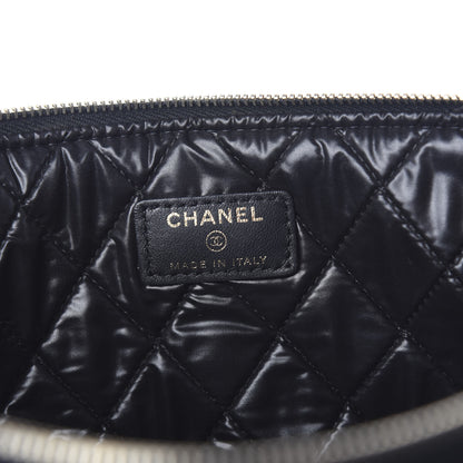Chanel Lambskin Bi Quilted Large Cosmetic Case Black 5 of 6