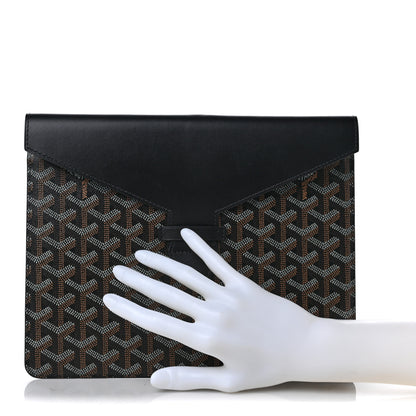 Goyard Goyardine Commando Envelope 2 Flat Large Pouch Black 2 of 6