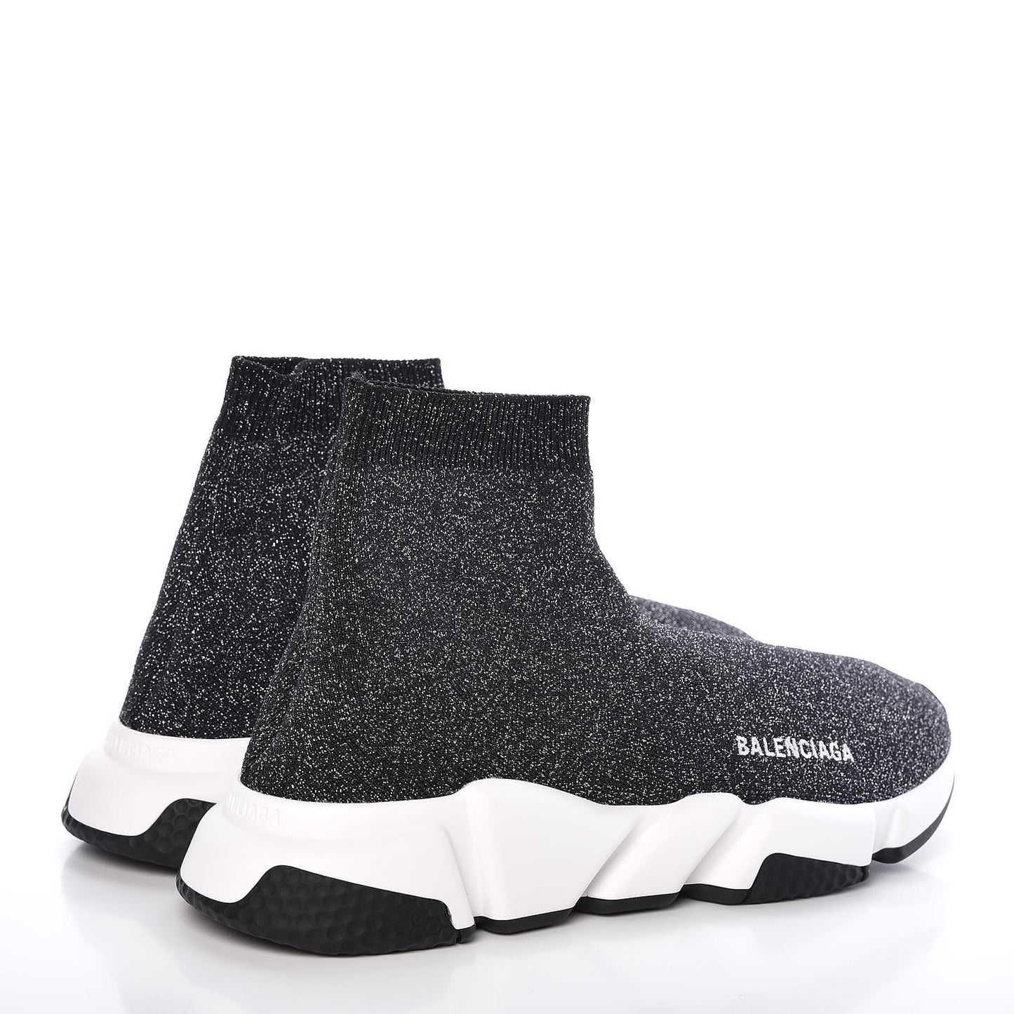 Knit Metal Womens Speed Sneakers 41 Black Gold