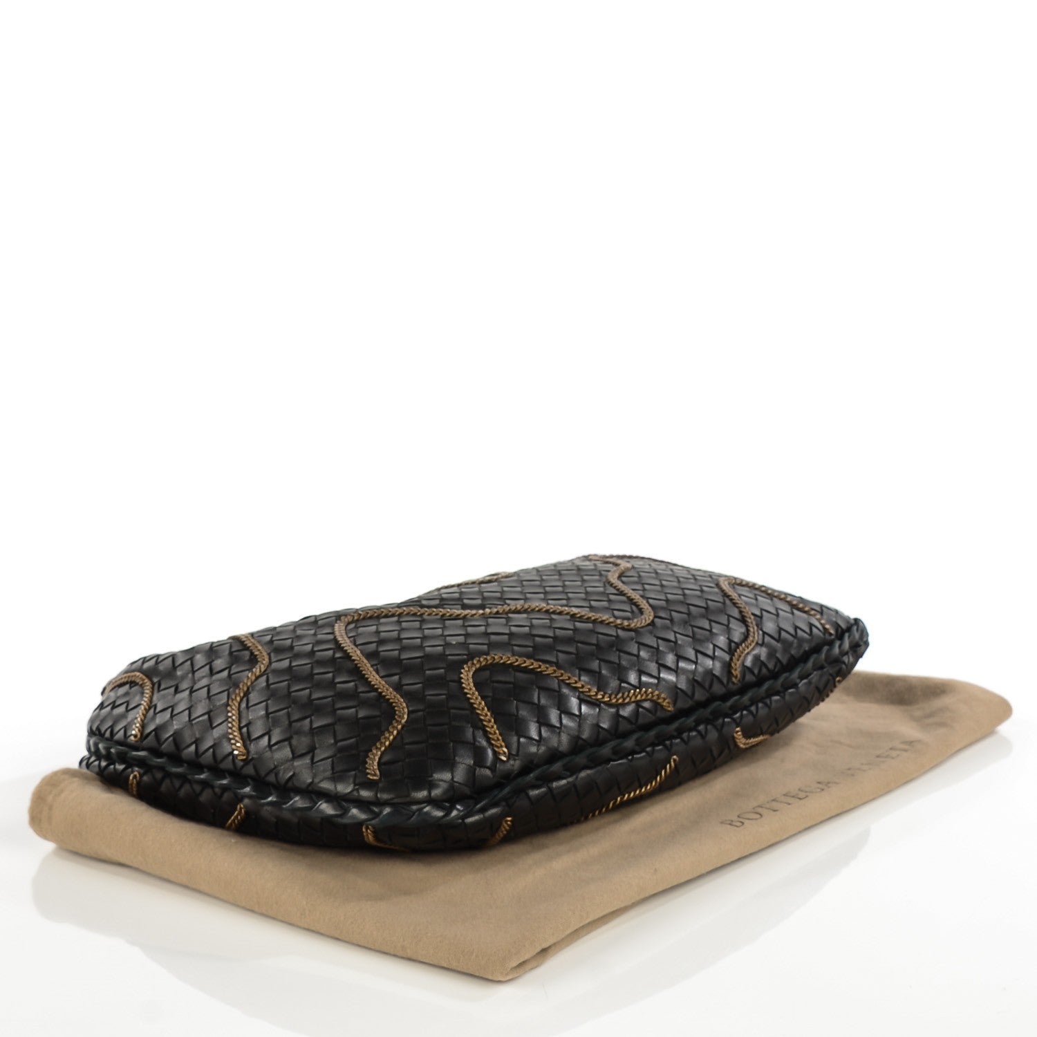Bottega Veneta Nappa Intrecciato Medium Veneta Chain Hobo Nero Black 4 of 10