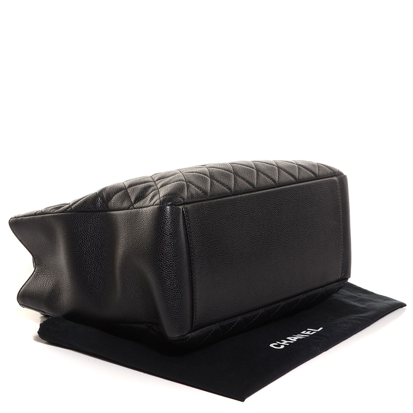 Caviar Quilted Grand Shopping Tote GST Black