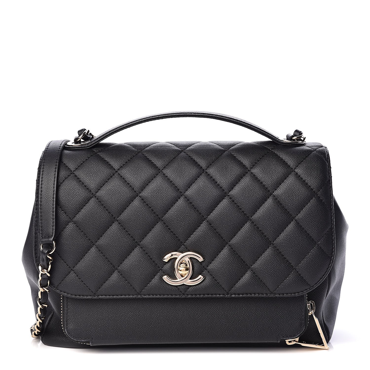 Chanel Caviar Quilted Large Business Affinity Flap Black 1 of 11