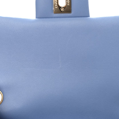 Chanel Lambskin Quilted Mini Rectangular Flap Light Blue 8 of 8