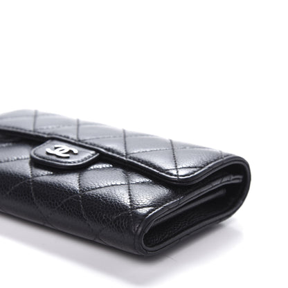 Chanel Caviar Quilted Small Flap Wallet Black 7 of 10