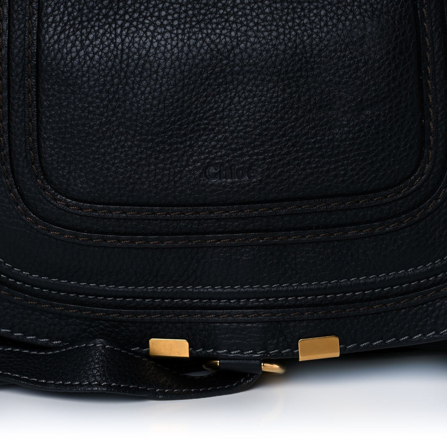 Calfskin Medium Marcie Satchel Black