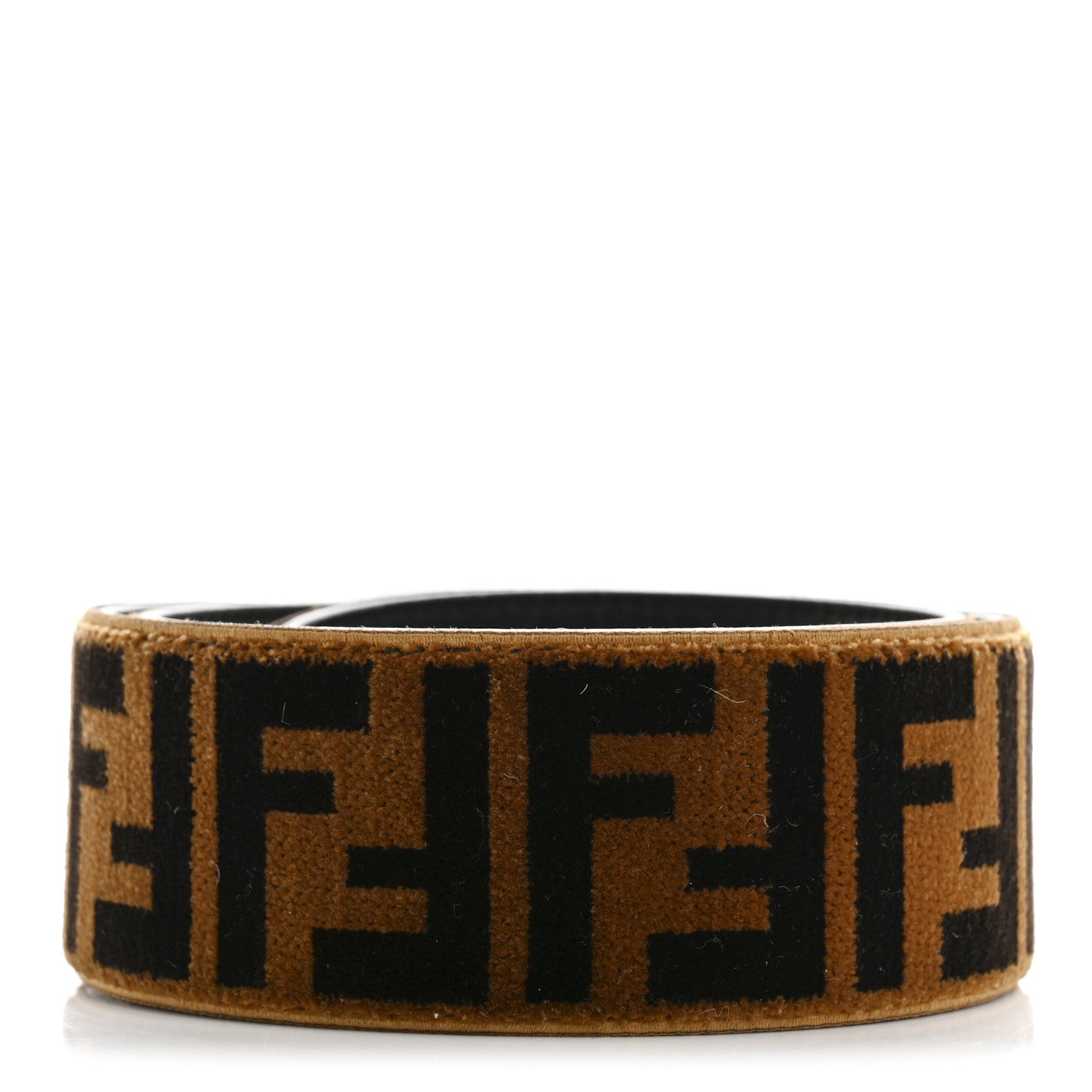 Fendi Velvet Tapestry FF Strap You Tobacco 2 of 6