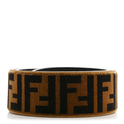Fendi Velvet Tapestry FF Strap You Tobacco 2 of 6